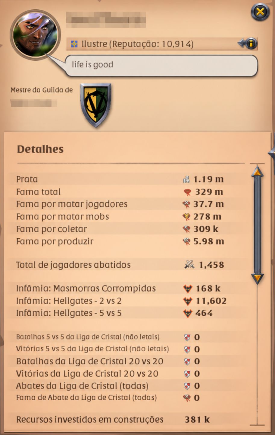 CONTA ALBION 329M FAMA | 71M+ EM ITENS | 37M PVP | 3 ILHAS | FULL PVP