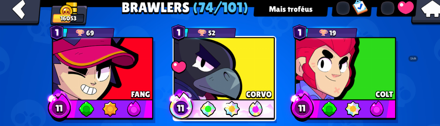 [ENTREGA AUTOMATICA] CONTA BRAWL + FULL ACESSO + 74 BRAWLERS + 3 BRAWLERS 1K