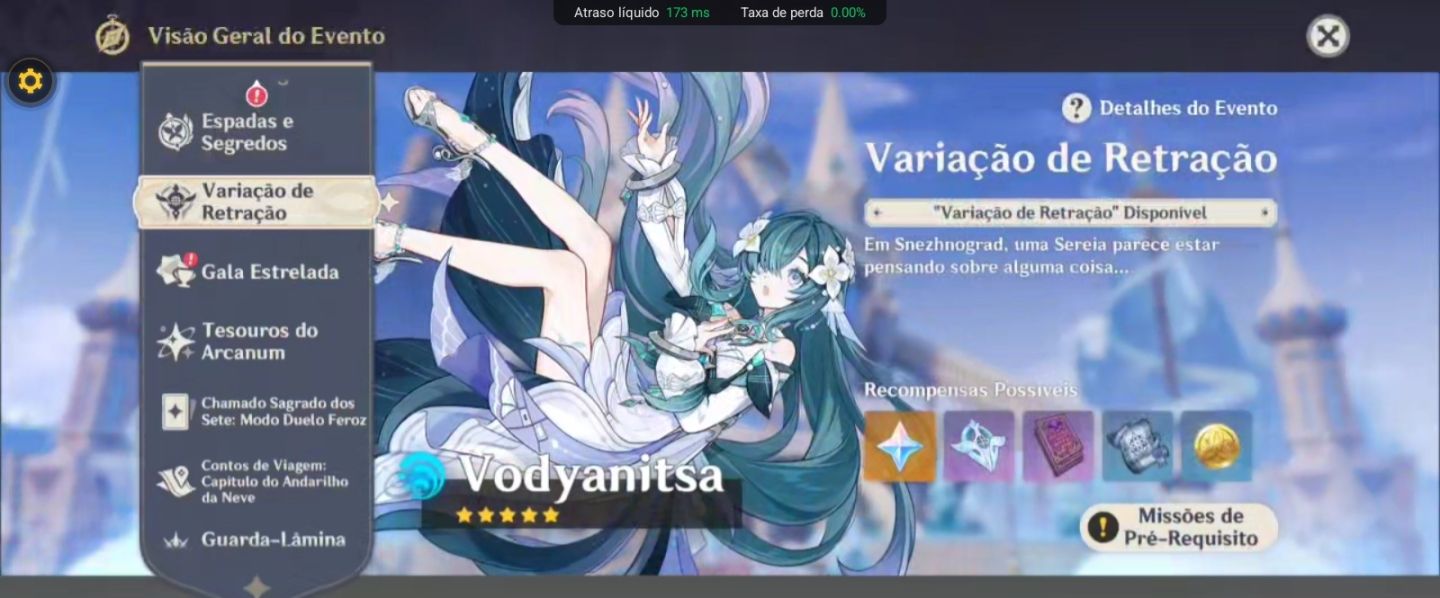 Conta genshin com vários t5 limitados e buildados
