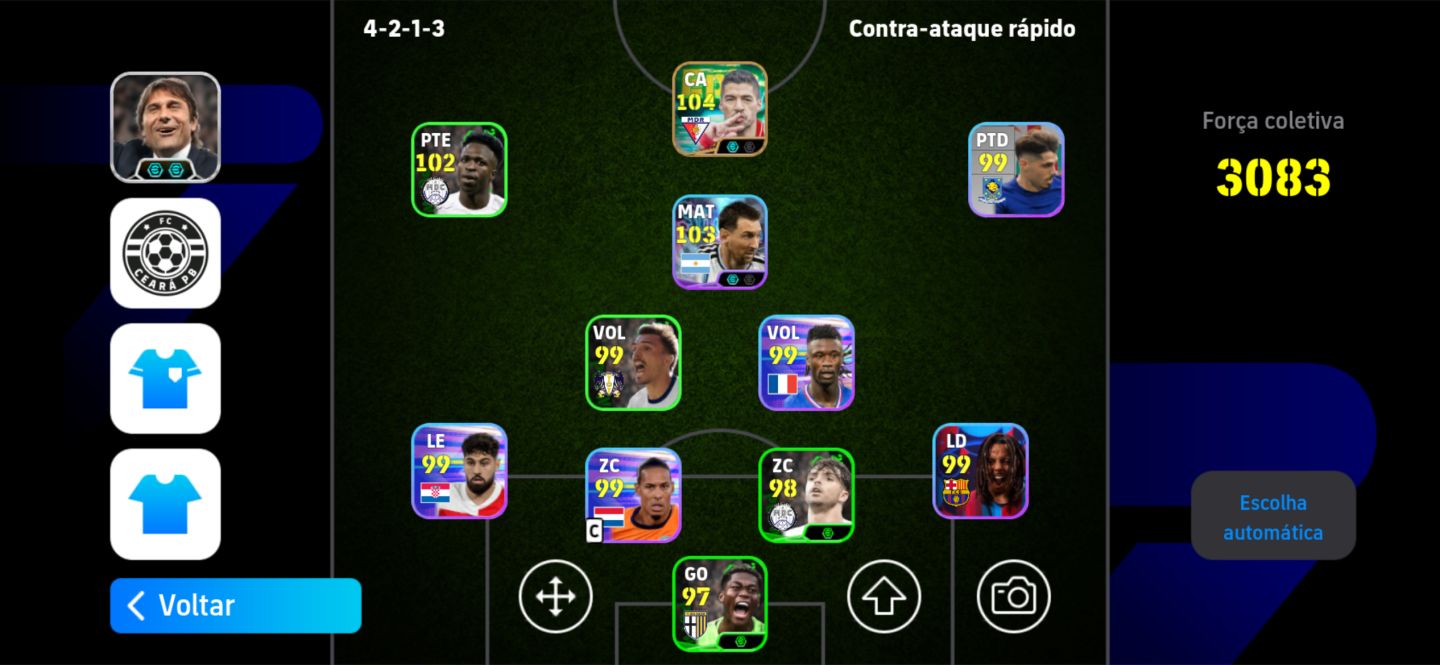 CONTA EFOOTBALL COM ANTONIO CONTE E 1600 MOEDAS