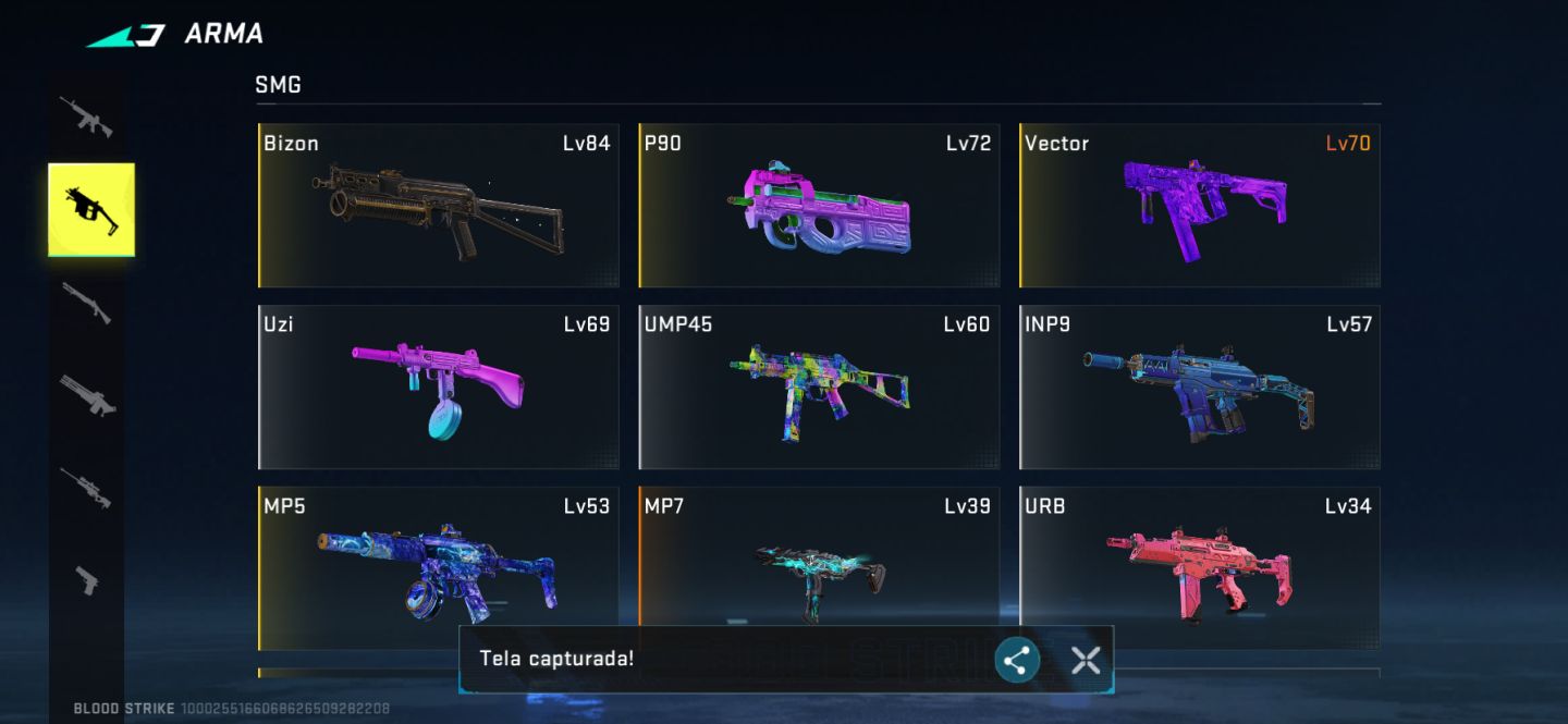 Conta nv 50 muitas skins