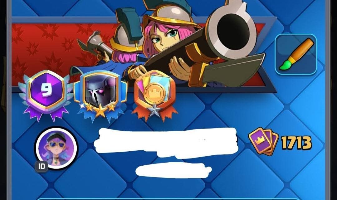 Conta de Clash royale de 9 anos super gemada com vários cartas level 16