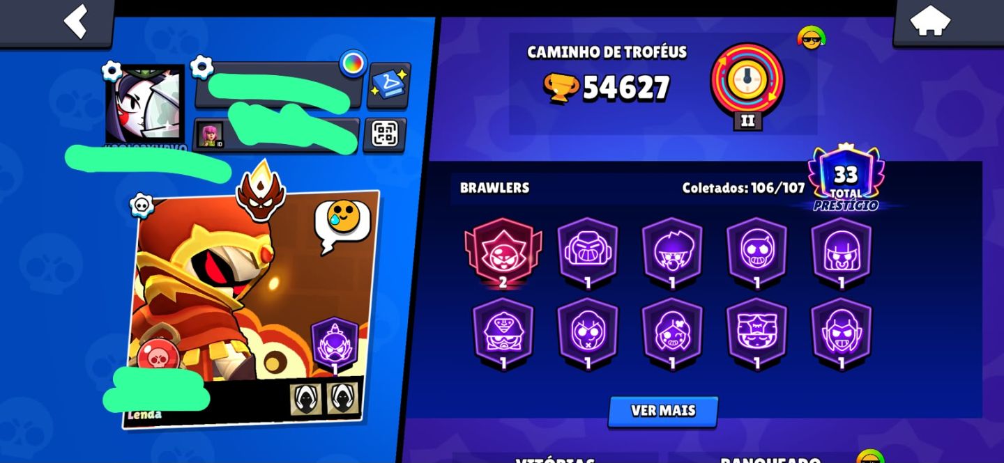 CONTA BRAWL STARS À VENDA CONTA MUITO AVANÇADA