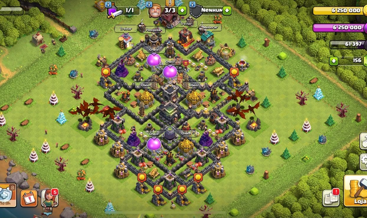 Conta Clash of Clans CV9 | Depósitos Cheios
