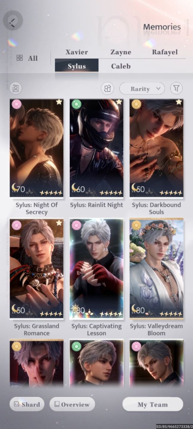 Conta America - End game Love and deepspace (Main Sylus e Caleb)