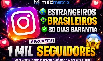 (PROMOÇÃO) - 1 Mil Seguidores Instagram | Estamos 24hrs online