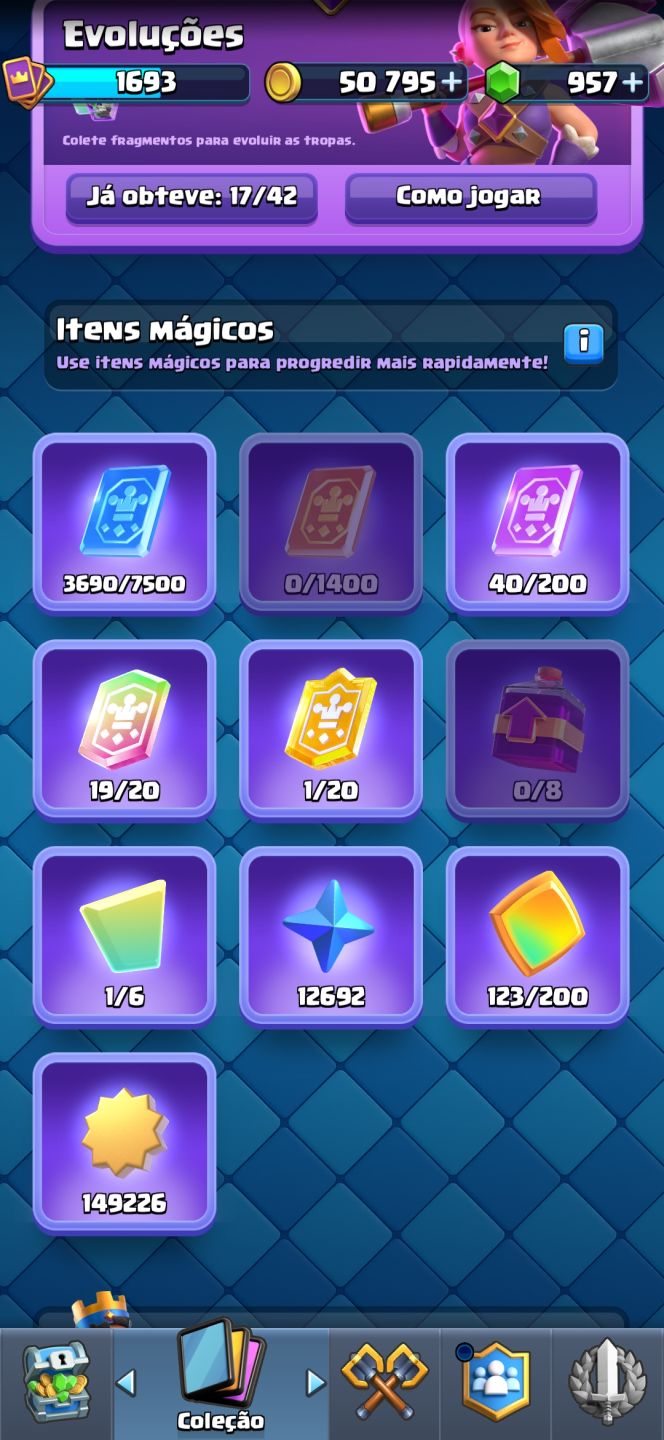 Conta de clash promissora com 13.500k de trofeu e muitas cartas 16