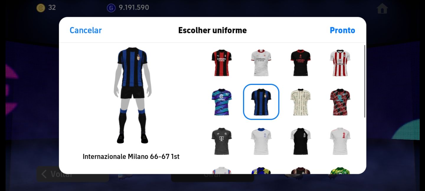 Conta eFootball TOP 3258 FC | Elenco Recheado de Épicos e Showtime