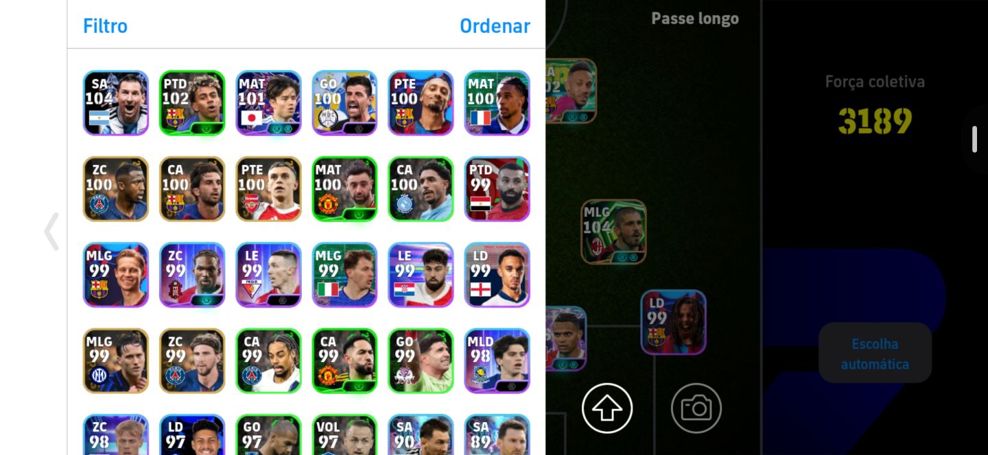 Conta iniciante Braba efootball mobile