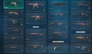 CONTA COM BASTANTE SKIN PRA SAIR LOGO!!!!