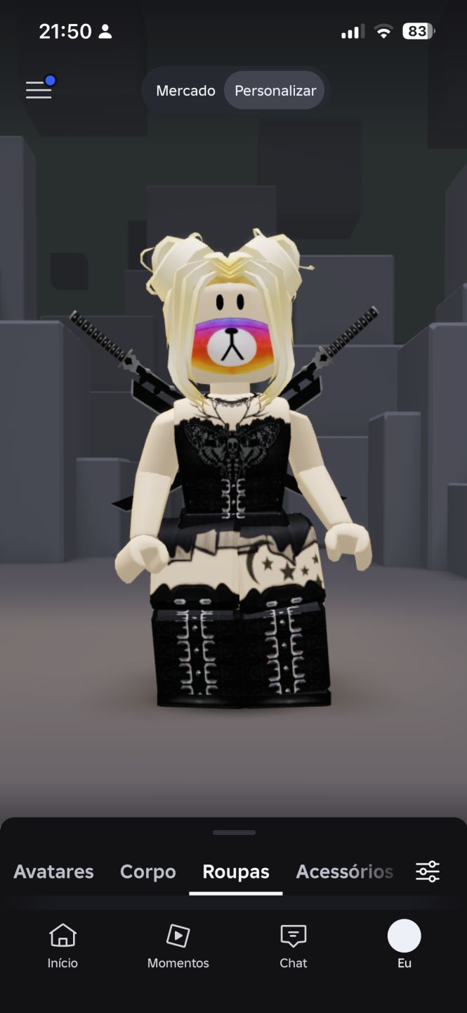 Conta de Roblox com muita skin Feminina e masculina