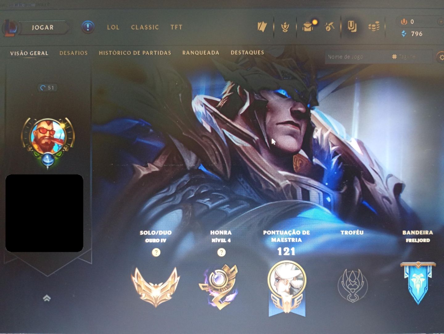 Conta LoL ulpadas a mão ouro, mmr alto pra sair rápido!!