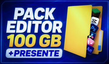 PACK DE EDIÇÃO/DESIGN (SFX, PRESET, OVERLAYS, JOGOS) ACESSO VITALÍCIO + PRESENTE