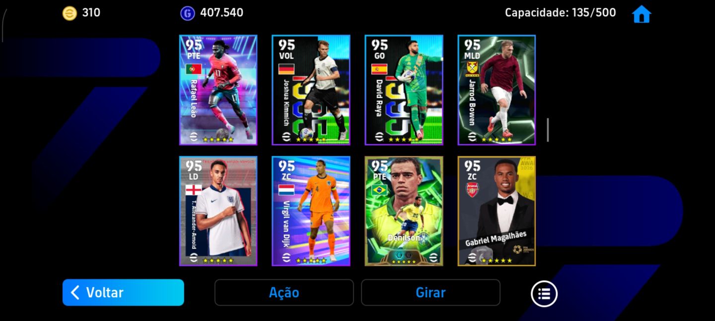 CONTA EFOOTBALL MOBILE COM FORÇA COLETIVA 3187!