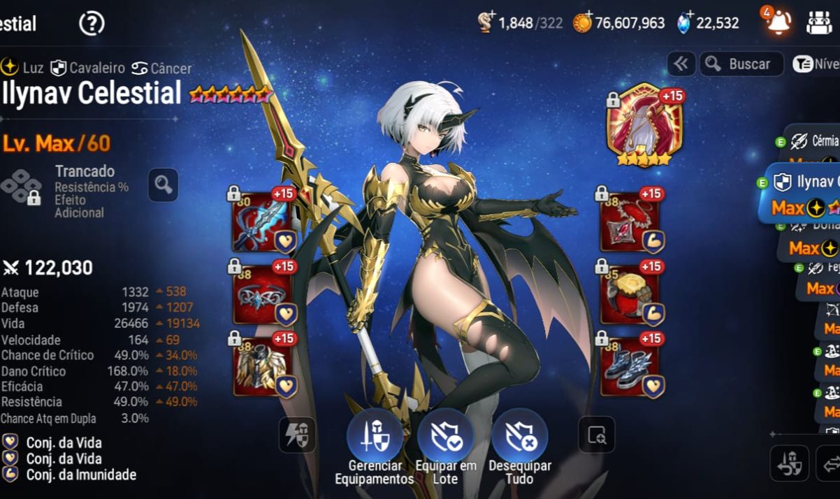 Epic Seven - Ylanav ML e +15 MLS 5 ESTRELAS