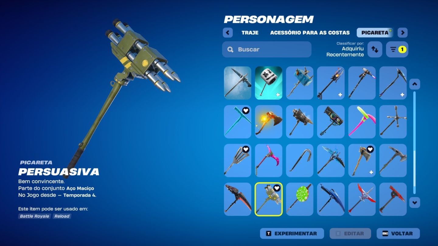 Conta Fortnite com Salve o mundo, itens e skins raras, 1400 Vbucks, varios jogos