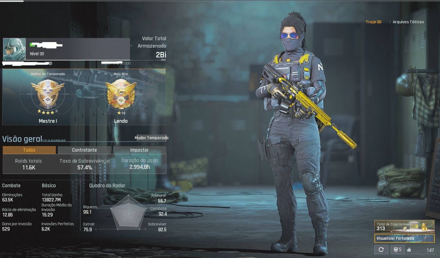 CONTA ARENA BREAKOUT INFINITE - PC 2 BI STASH SKIN EVITTA + RARA