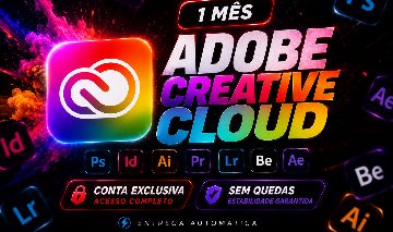 Adobe Creative Cloud 10 dias - Conta Compartilhada - [Entrega Automática]
