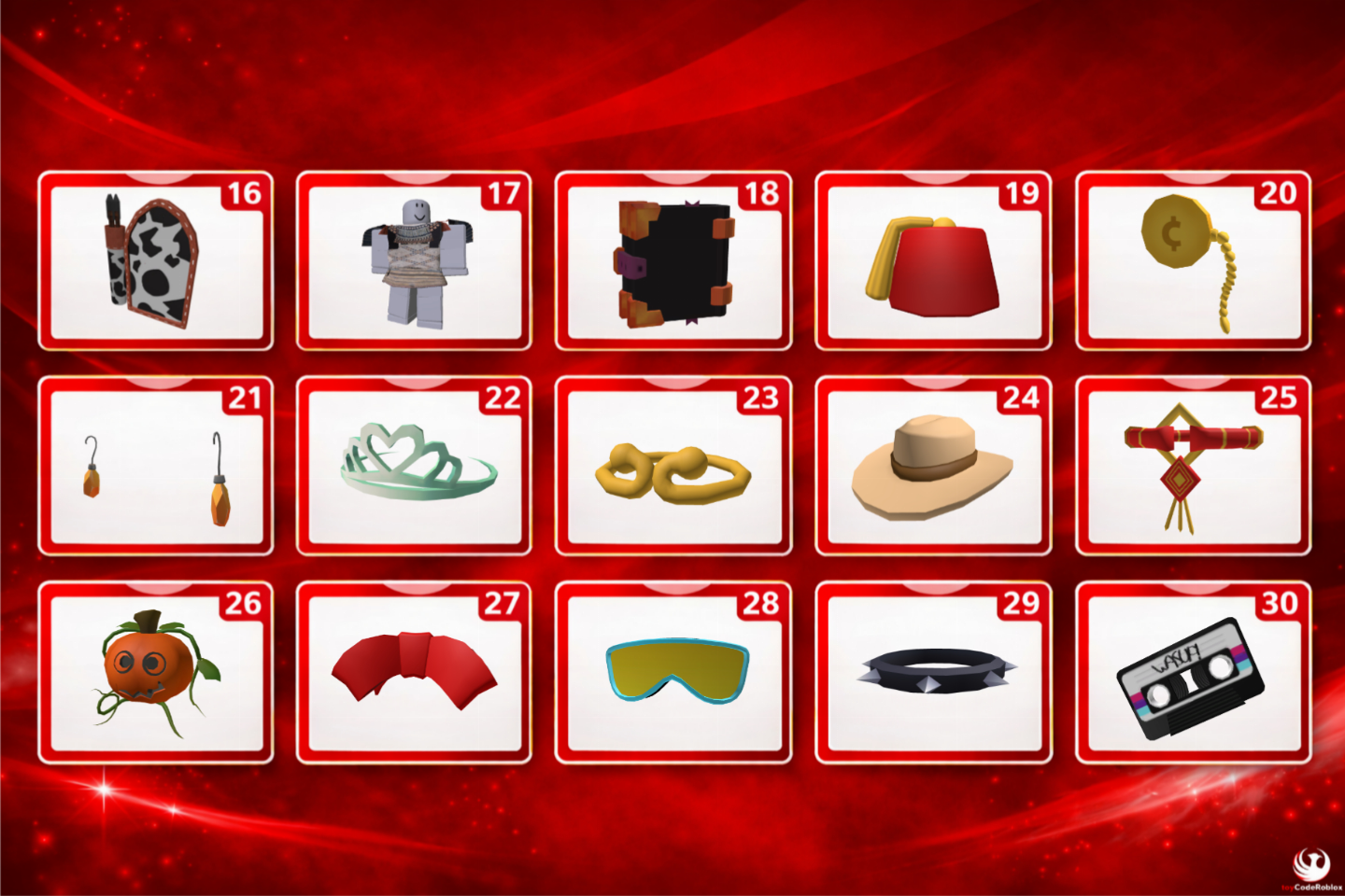Toy Codes Roblox - Raros - itens exclusivos - Museum - Adote Me