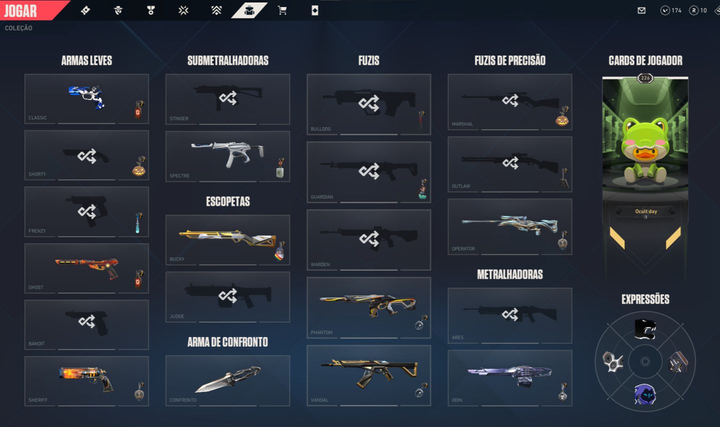 CONTA COM MUITAS SKINS, 2 CHAMPIONS E 1 FACA VCT