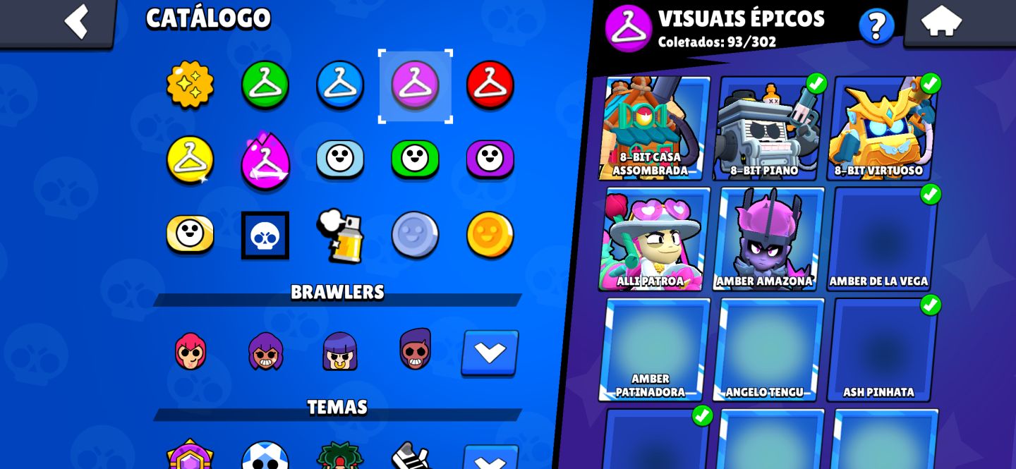 Conta brawl stars 70k + 263 skins