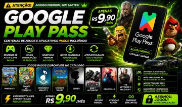 GOOGLE PLAY PASS JOGOS PAGOS INCLUÍDOS