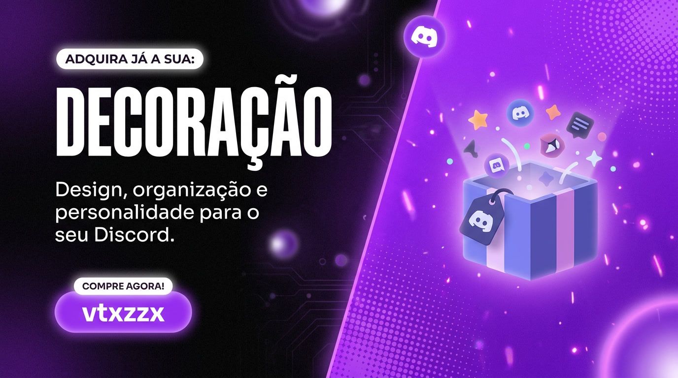DECORAÇÕES PARA DISCORD| ESCOLHA QUALQUER DEC | MENOR PREÇO