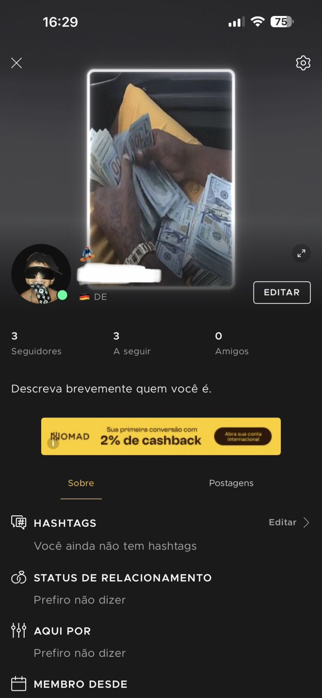 Conta imvu, nova