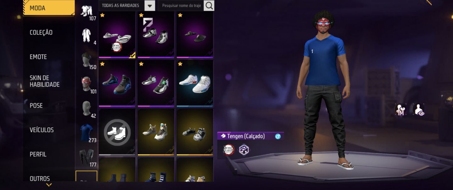 Conta de free fire focada em ap com ump roxa e prime 3