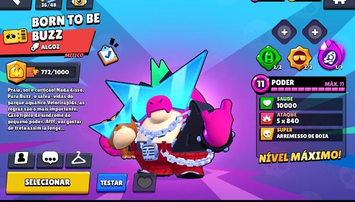 Conta de BRAWL STARS 2019 COM PRIMEIRO PASSE E 38K DE TROFEUS !!!!!!!