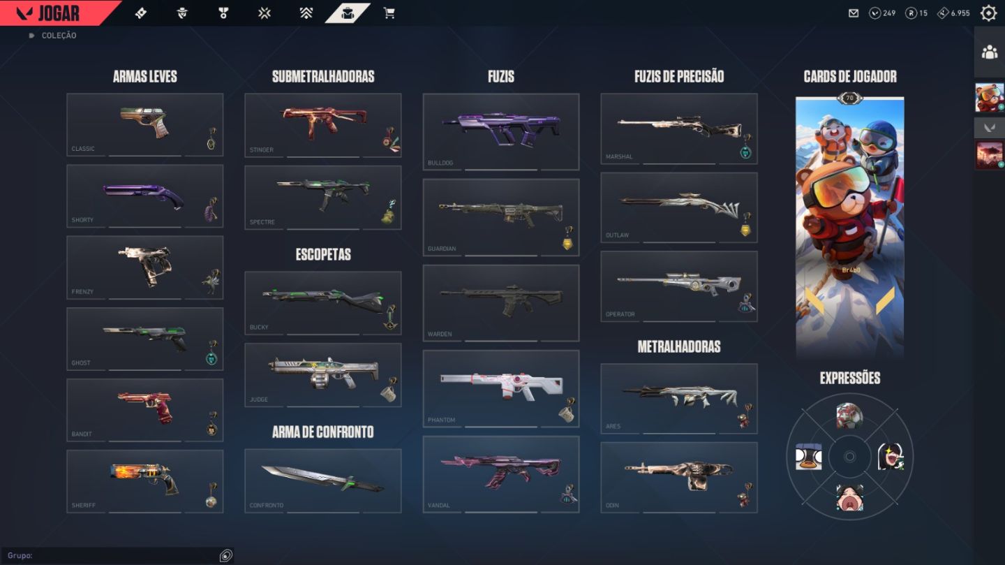 CONTA VALORANT | NÍVEL 70 | OURO 3 | SKINS EXCLUSIVAS!