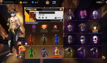 CONTA DE FREE FIRE PRIME 8, STEAMPUNK, E CONJUNTOS RAROS CONTA FULL ATT