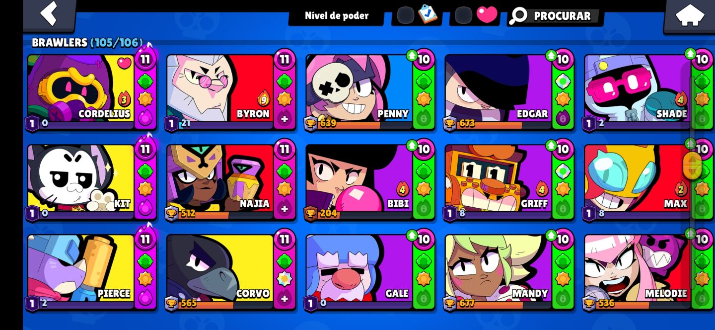 CONTA BRAW STARS 56K DE TROFÉUS | TODOS OS BRAWLERS | CONTA DESDE 2022