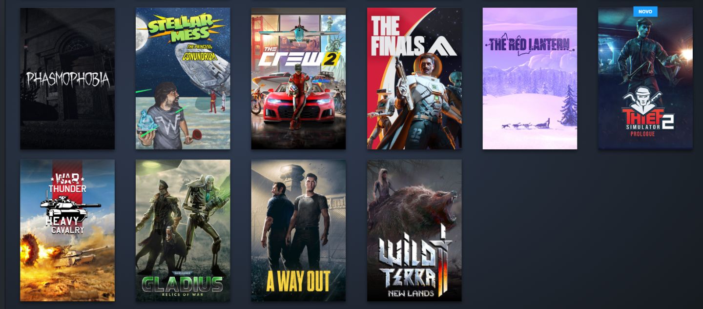Conta steam total acesso, contendo jogos bacanas