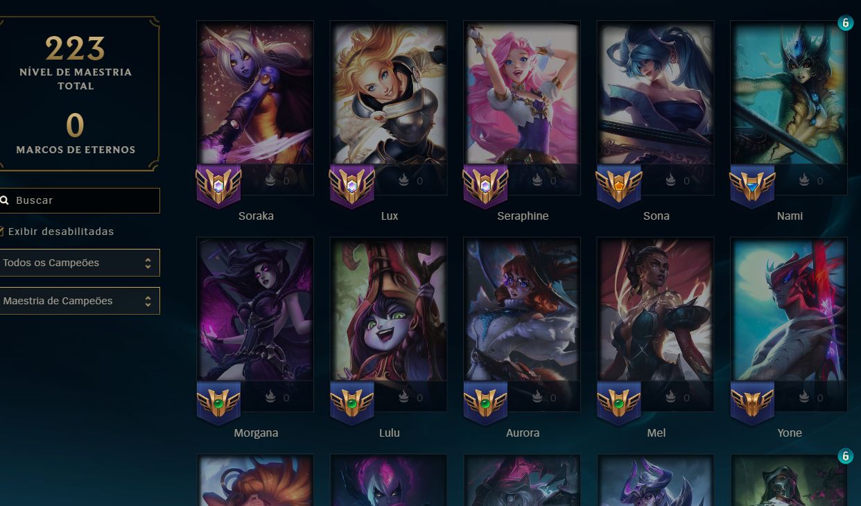 Conta LoL Esmeralda III SoloQ/Esmeralda II Flex/64 skins/Ultimate Seraphine
