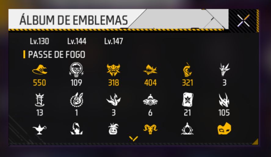 CONTA FREE FIRE | 7 ANOS | LVL 66 | FEMININA E MASCULINA | COLECIONADOR