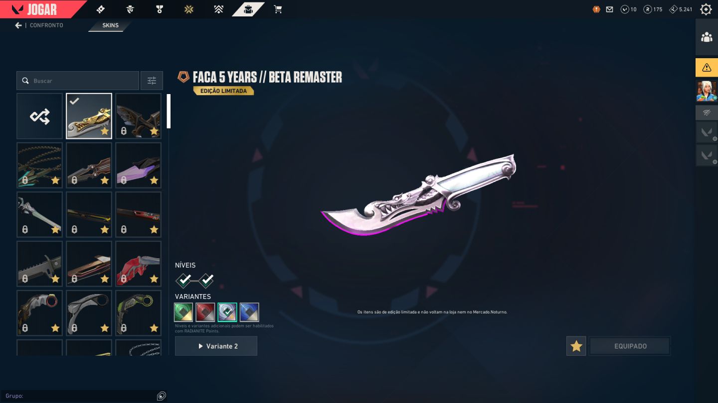 VALORANT | FACA BETA REMASTER (RARA) + VANDAL CYRAX + OPERATOR GLITCHPOP