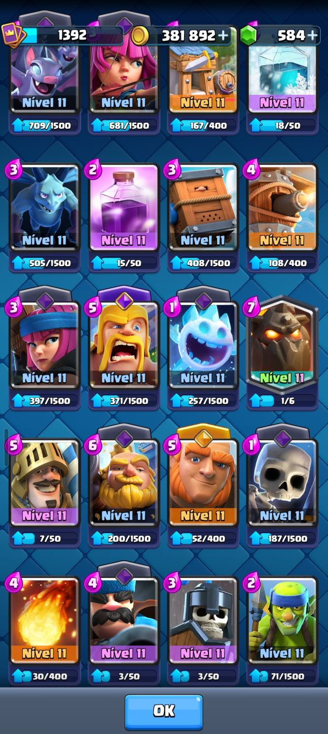 Conta Clash Royale 9K Troféus