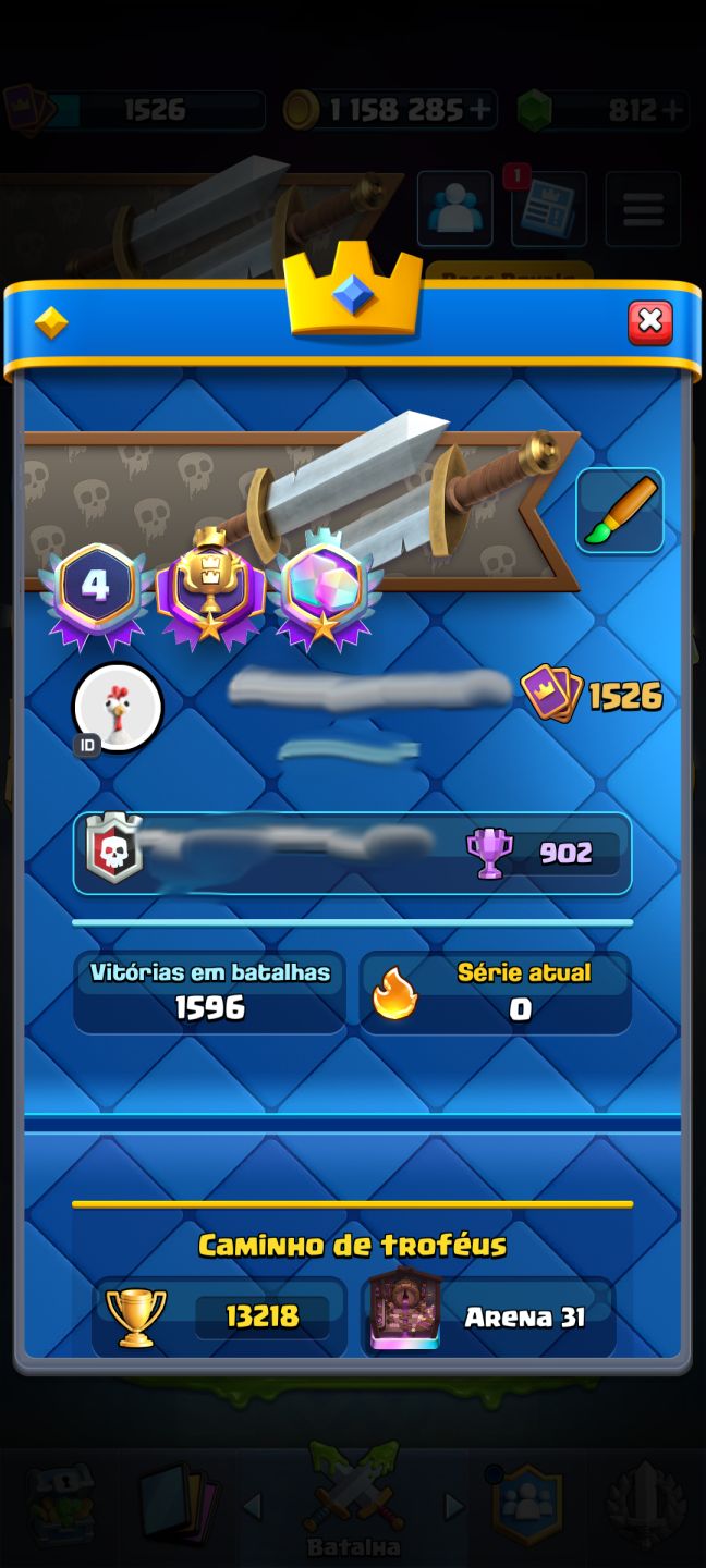 CONTA 13.000 TROFÉUS MAIS BARATA DO SITE VALOR NEGOCIÁVEL CLASH ROYALE!!!