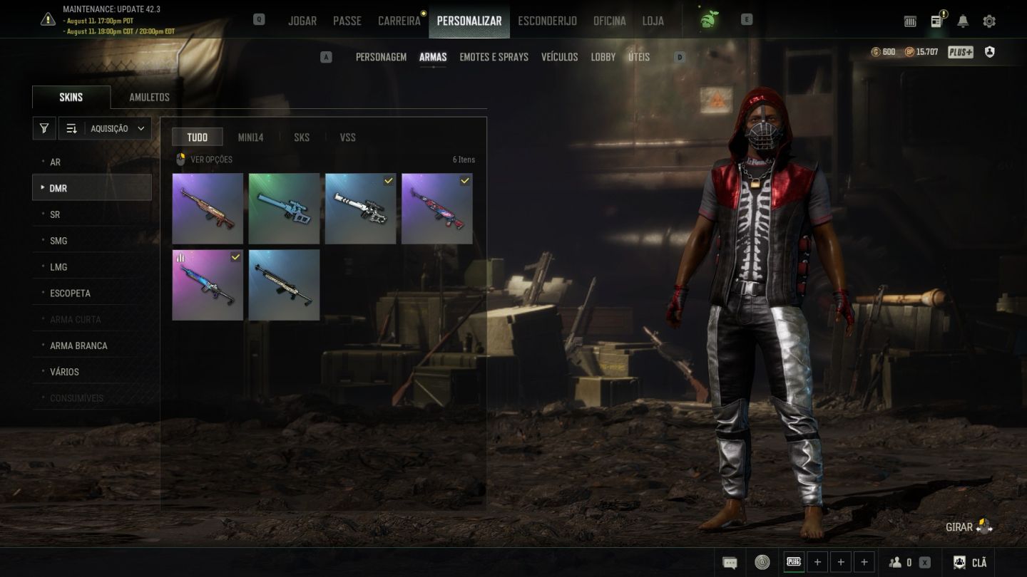 CONTA lvl baixo pubg