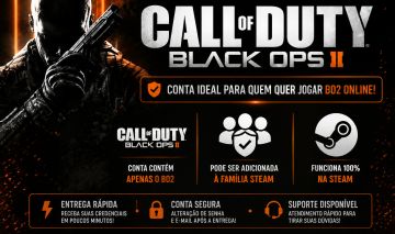 Conta Steam Call of Duty: Black Ops II (BO2)