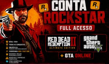 Conta Rockstar Full Acesso | GTA V Enhanced/Legacy + RDR2 Ultimate