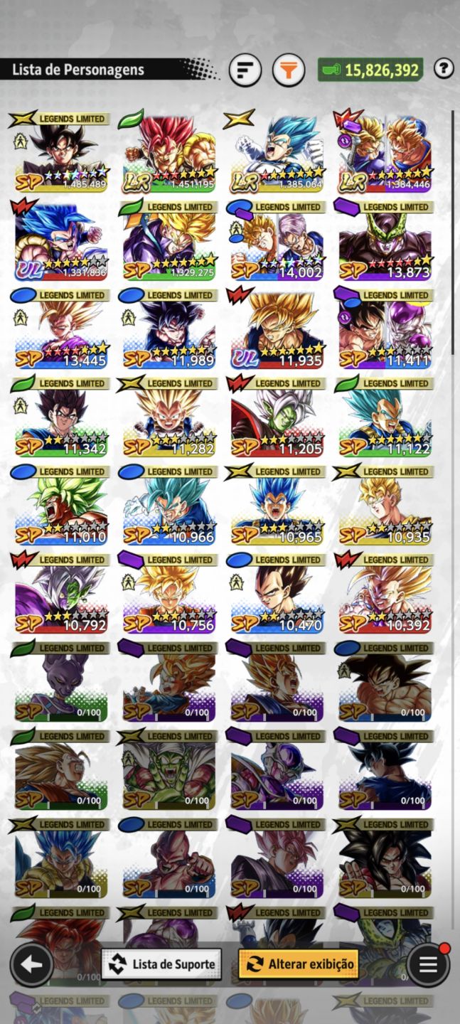 Conta com 3 LR + Gogeta UL
