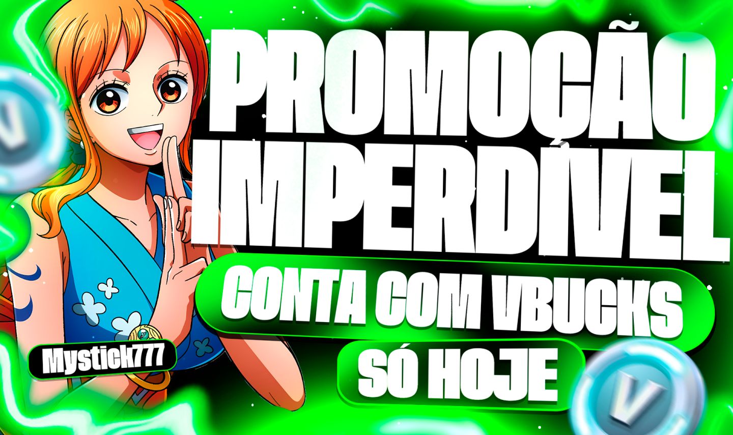 CONTA COM VBUCKS DO FORTNITE - QUEIMA DE ESTOQUE -