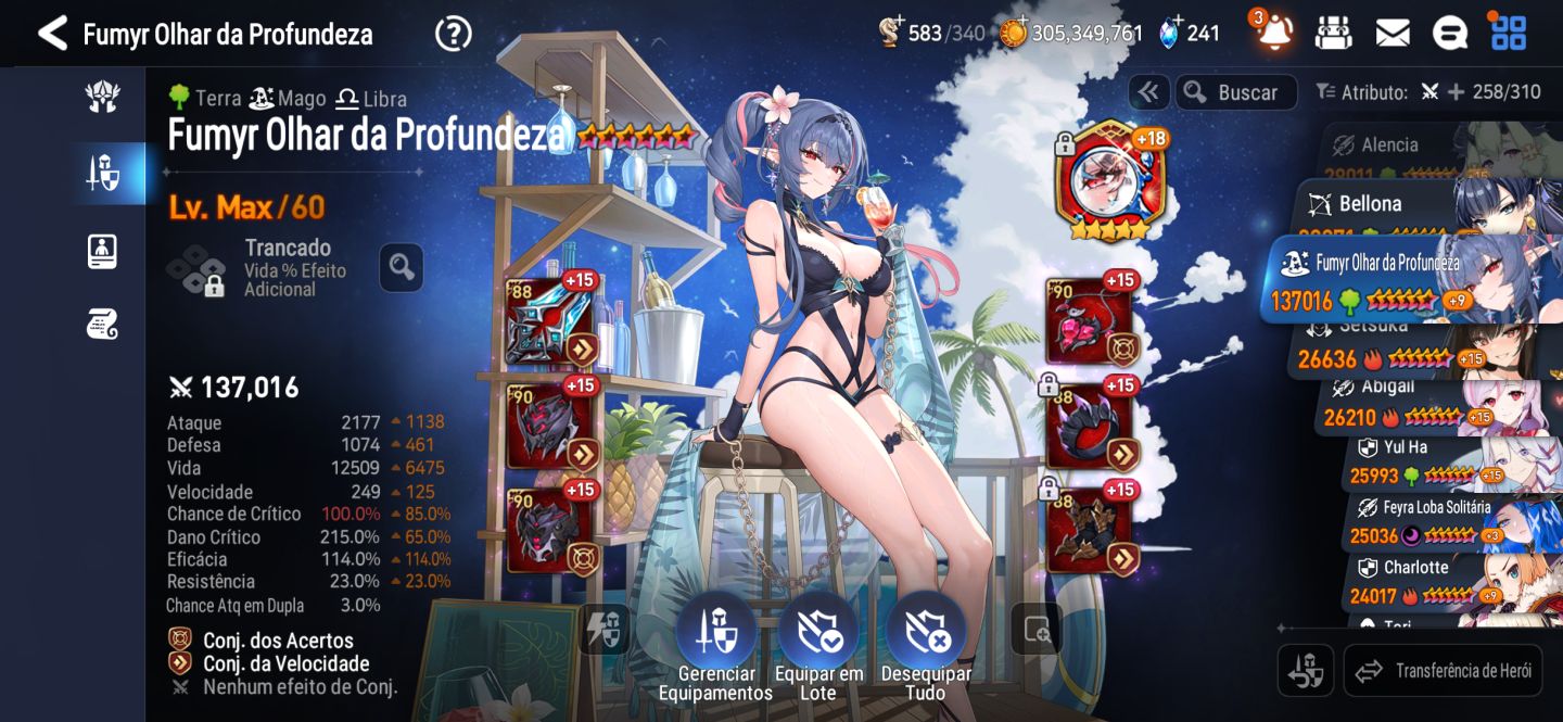 EPIC SEVEN - CONTA COM LISETTE E MUITOS OUTROS ML