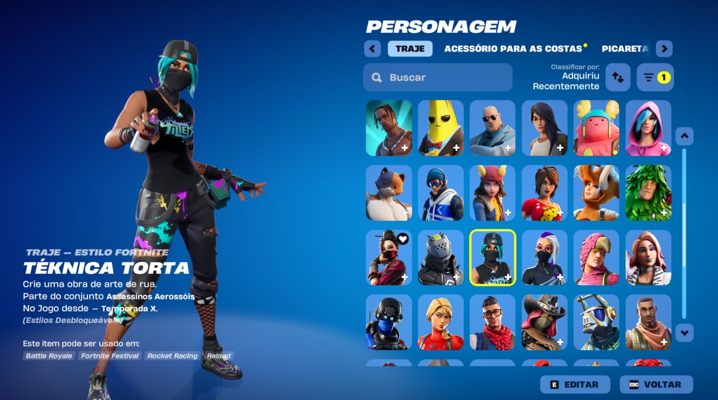 Conta Fortnite, Com skin antiga e salve o mundo fundador