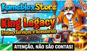 LOJA KING LEGACY: FRUTAS FÍSICAS | ACESSÓRIOS | ESPADAS | MATERIAIS | SERVIÇOS