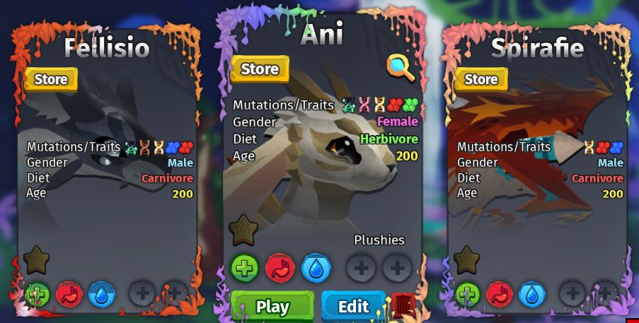 Creatures of Sonaria: Slots PVP/Venerados