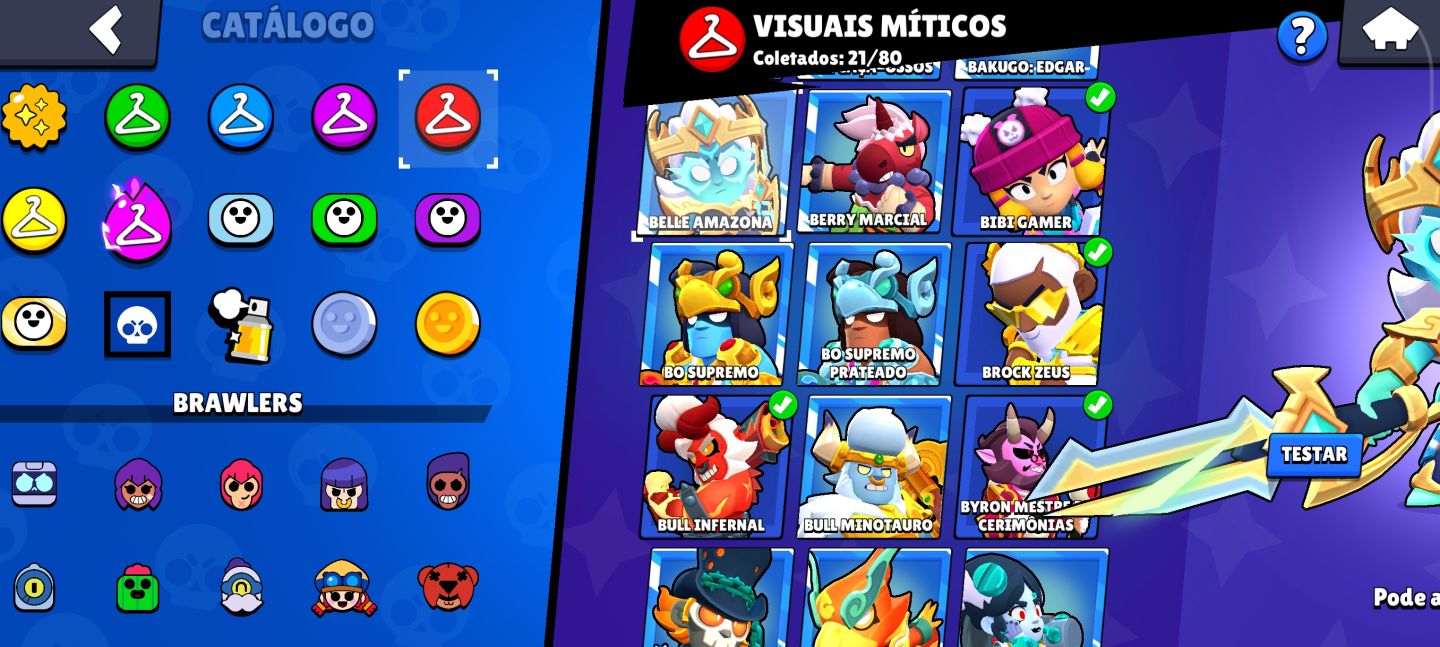 Conta Com 3 Pro Passe comprado, todos os Brawler e muito passe plus.