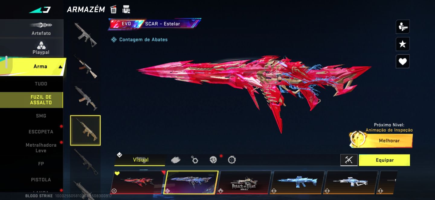 Conta Rara de blood strike